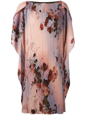 Платье с цветочным принтом Antonio Marras. Цвет: розовый и фиолетовый