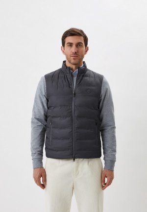 Жилет утепленный Hackett London. Цвет: серый