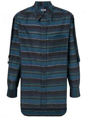 Классическая рубашка в полоску Lanvin. Цвет: синий