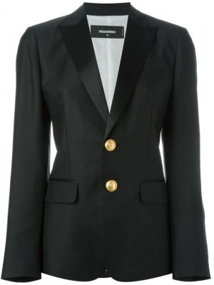 Классический пиджак Dsquared2. Цвет: чёрный