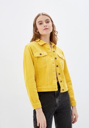 Куртка Jacqueline de Yong. Цвет: желтый