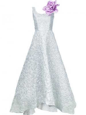 Вечернее платье Argentina Princess Bambah. Цвет: металлический