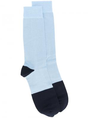 Двухцветные носки Marni. Цвет: синий