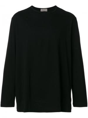 Классический трикотажный свитер Yohji Yamamoto. Цвет: чёрный