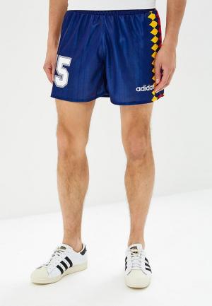Шорты спортивные adidas Originals. Цвет: синий