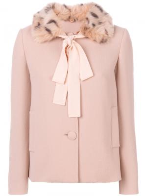 Куртка с узором на воротнике  LAutre Chose L'Autre. Цвет: розовый и фиолетовый