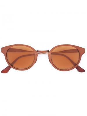 Солнцезащитные очки Synthesis Retrosuperfuture. Цвет: коричневый