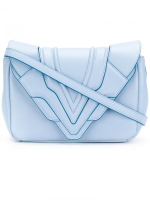 Маленькая сумка через плечо Felina Elena Ghisellini. Цвет: синий