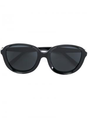 Молнцезащитные очки в овальной оправе Céline Eyewear. Цвет: чёрный