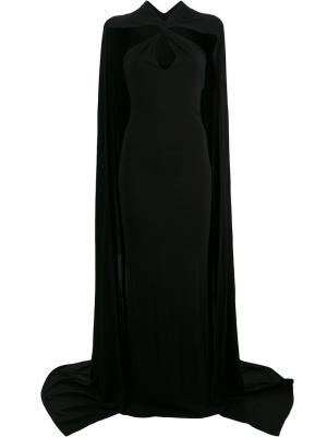 Удлиненное платье-кейп Dsquared2. Цвет: чёрный