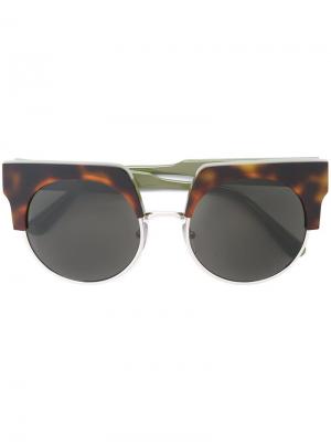 Солнцезащитные очки Graphic Marni Eyewear. Цвет: коричневый