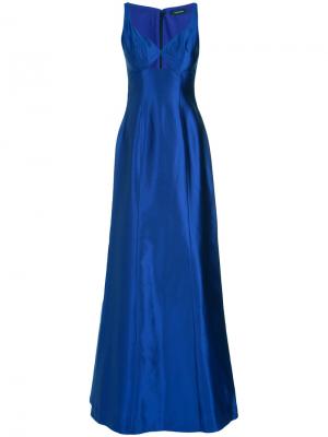 Silk gown Tufi Duek. Цвет: синий