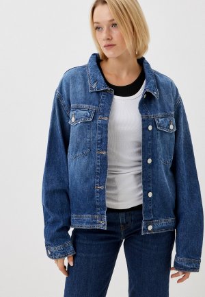 Куртка джинсовая Tommy Hilfiger. Цвет: синий