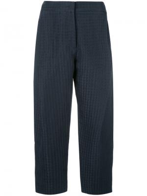 Укороченные брюки Armani Collezioni. Цвет: синий