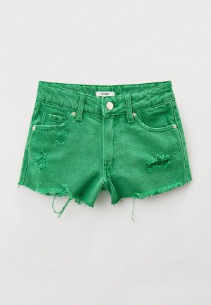 Шорты джинсовые Sela. Цвет: зеленый