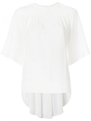 Блузка с укороченными рукавами Chloé. Цвет: белый