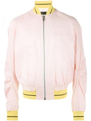 Куртка-бомбер на молнии Haider Ackermann. Цвет: розовый и фиолетовый