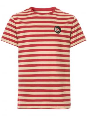 Полосатая футболка Kent & Curwen. Цвет: красный