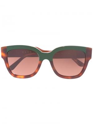 Солнцезащитные очки дизайна колор-блок Marni Eyewear. Цвет: многоцветный