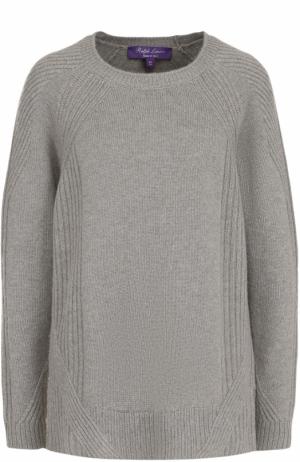 Кашемировый пуловер с круглым вырезом Ralph Lauren. Цвет: серый