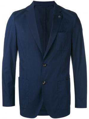 Джинсовый пиджак Michael Kors Collection. Цвет: синий