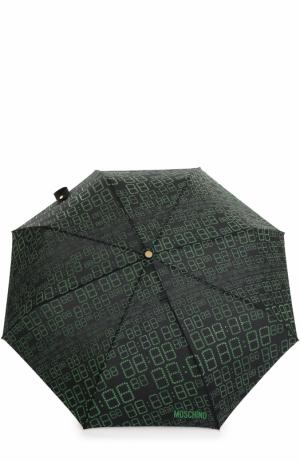 Складной зонт Moschino. Цвет: зеленый