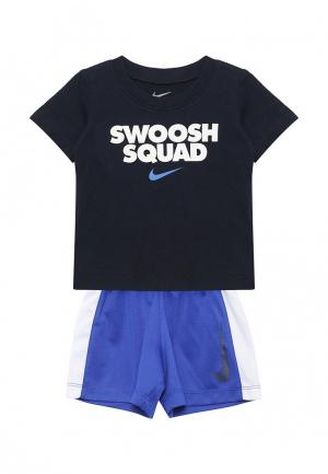 Костюм спортивный Nike. Цвет: синий