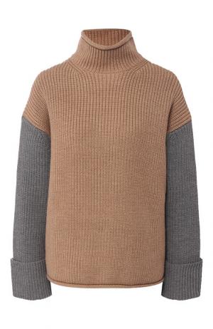 Шерстяной пуловер с высоким воротником Victoria, Victoria Beckham. Цвет: разноцветный