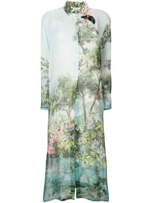Printed maxi shirt dress Antonio Marras. Цвет: многоцветный