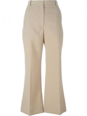 Укороченные расклешенные брюки Nina Ricci. Цвет: телесный