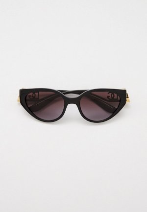 Очки солнцезащитные Dolce&Gabbana. Цвет: черный