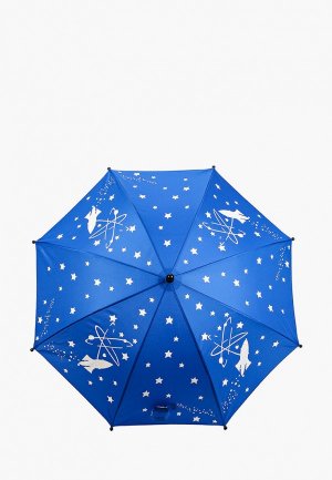 Зонт-трость Котофей. Цвет: синий