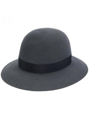 Фетровая шляпа с широкими полями Borsalino. Цвет: серый