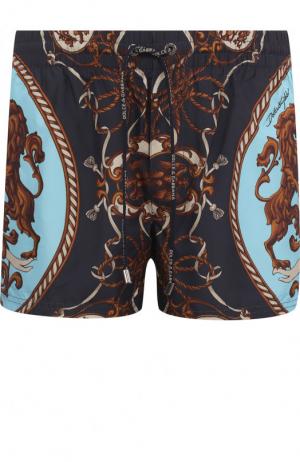Плавки-шорты с принтом Dolce & Gabbana. Цвет: голубой