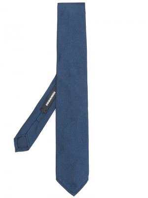 Классический галстук Dsquared2. Цвет: синий