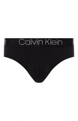 Брифы из смеси вискозы и хлопка Calvin Klein Underwear. Цвет: черный