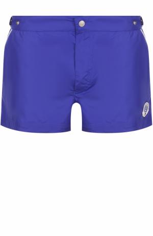 Плавки-шорты с карманами Robinson Les Bains. Цвет: синий