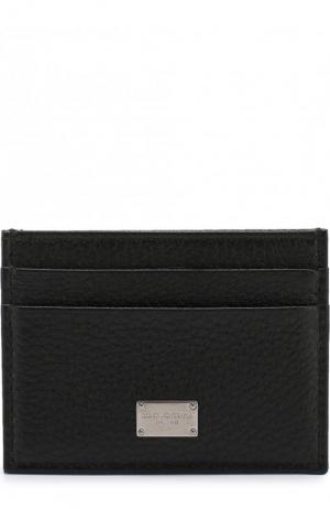 Кожаный чехол для кредитных карт Dolce & Gabbana. Цвет: черный