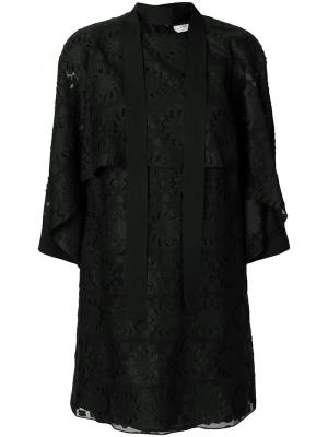 Платье с ромашками Fendi. Цвет: чёрный