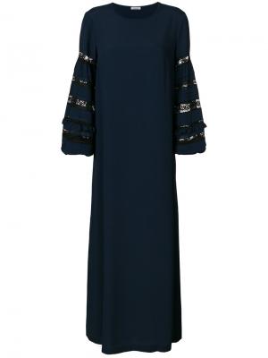 Длинное платье Angelica P.A.R.O.S.H.. Цвет: синий