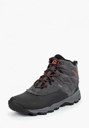 Ботинки трекинговые Merrell. Цвет: серый