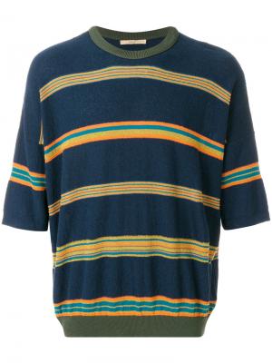 Striped oversized T-shirt Nuur. Цвет: синий