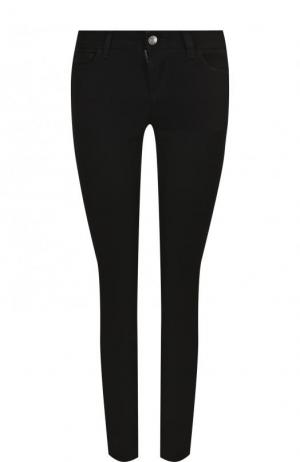 Укороченные джинсы-скинни с контрастной отделкой Dolce & Gabbana. Цвет: черный