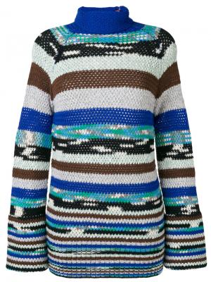 Полосатый вязаный свитер Missoni. Цвет: многоцветный