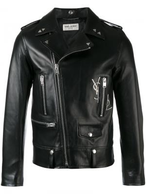 Байкерская куртка Classic YSL Saint Laurent. Цвет: чёрный