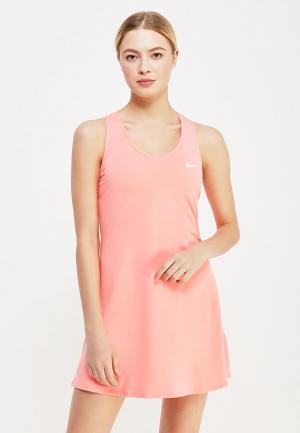 Платье Nike. Цвет: коралловый
