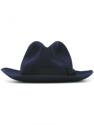 Классическая шляпа Borsalino. Цвет: синий