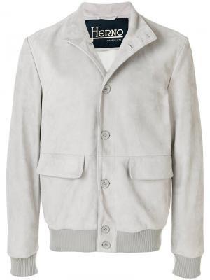 Patch pocket jacket Herno. Цвет: серый