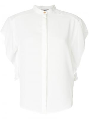 Рубашка со свободными рукавами DKNY. Цвет: белый