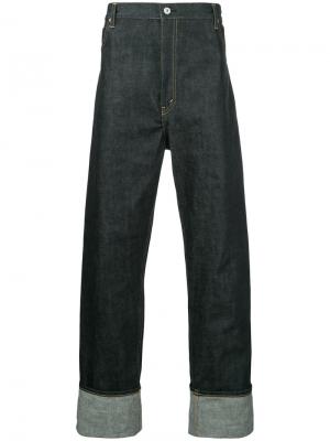 Широкие джинсы Junya Watanabe Comme Des Garçons Man. Цвет: синий